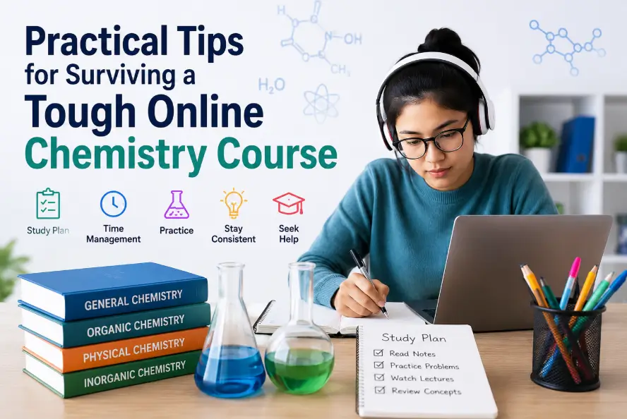 Practical Tips for Surviving a Tough Online Chemistry Course